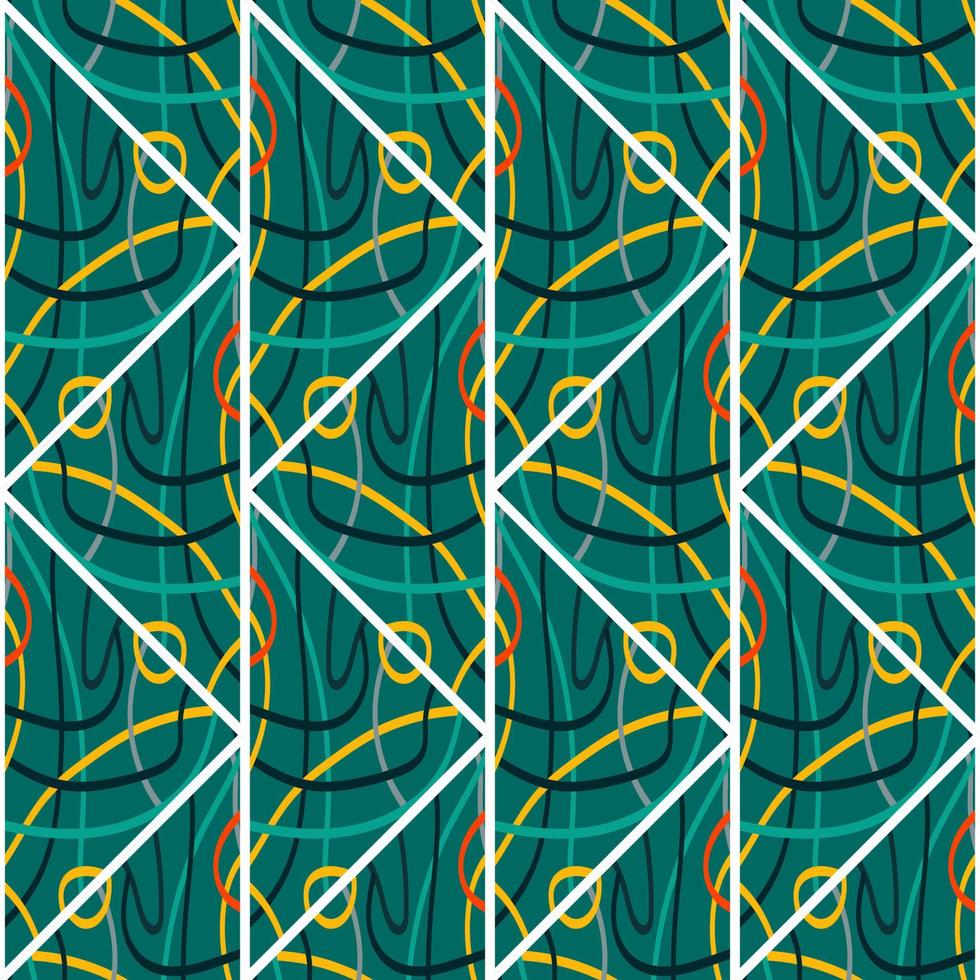 patrón sin costuras de mosaico de estilo árabe. ornamento decorativo de líneas abstractas. vector