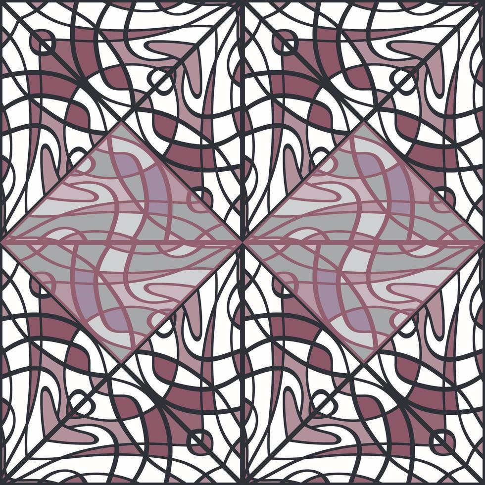 elegant mosaic of lines seamless pattern. Decorative abstract vintage ornament. vector