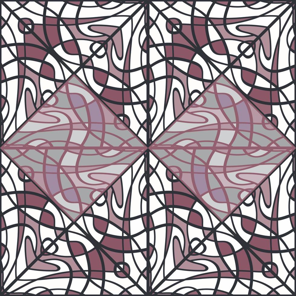 elegante mosaico de líneas de patrones sin fisuras. ornamento vintage abstracto decorativo. vector