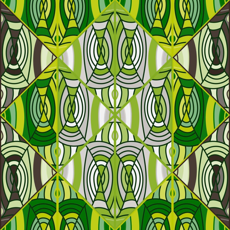 hermoso mosaico de líneas de patrones sin fisuras en estilo dodle. ornamento vintage abstracto dibujado a mano. vector
