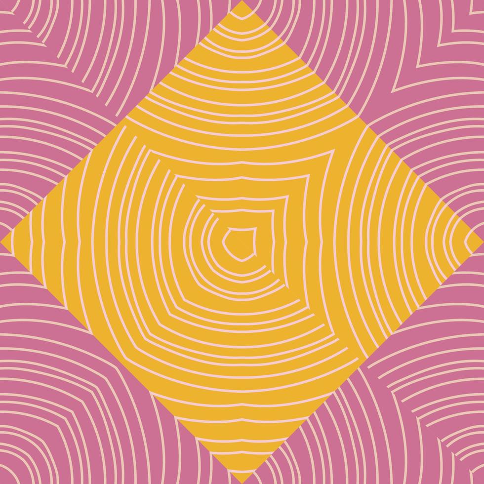 Hand drawn linear geometric endless ornament. Wave mosaic seamless patern. Decorative lines wallpaper vector