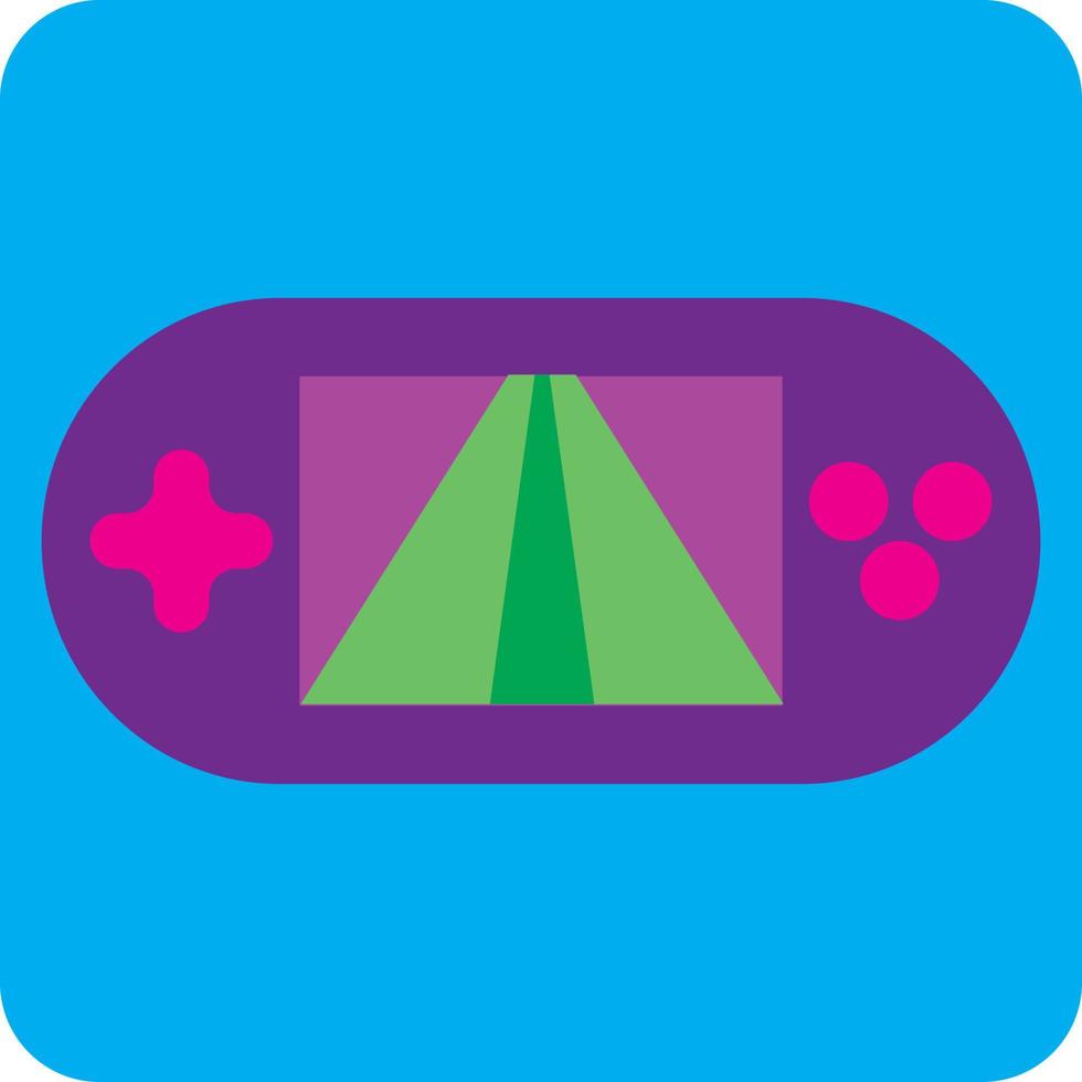 Toy playstation, illustration, vector on a white background.
