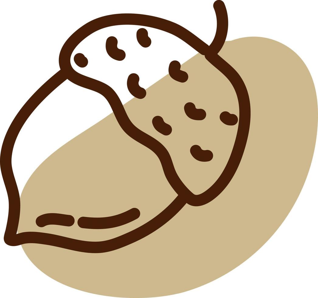 Mast nut, illustration, vector, on a white background. vector