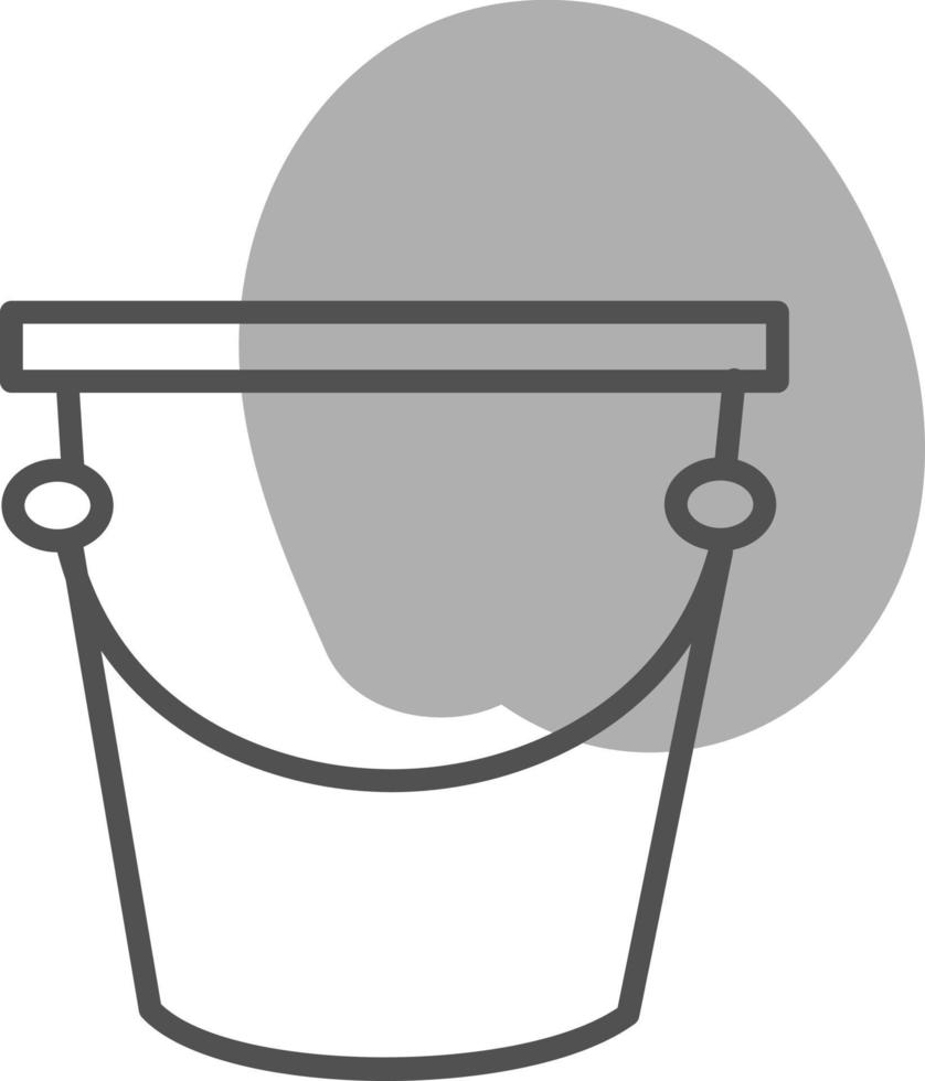 Construction bucket, illustration, vector, on a white background. vector