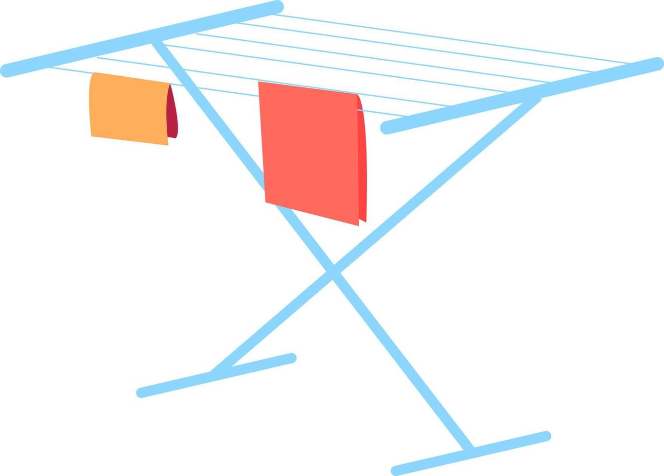 Secadora de ropa, ilustración, vector sobre fondo blanco.