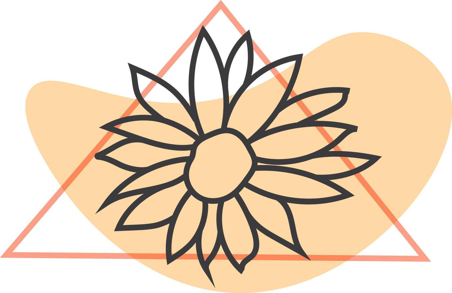 flor de margarita, icono de ilustración, vector sobre fondo blanco