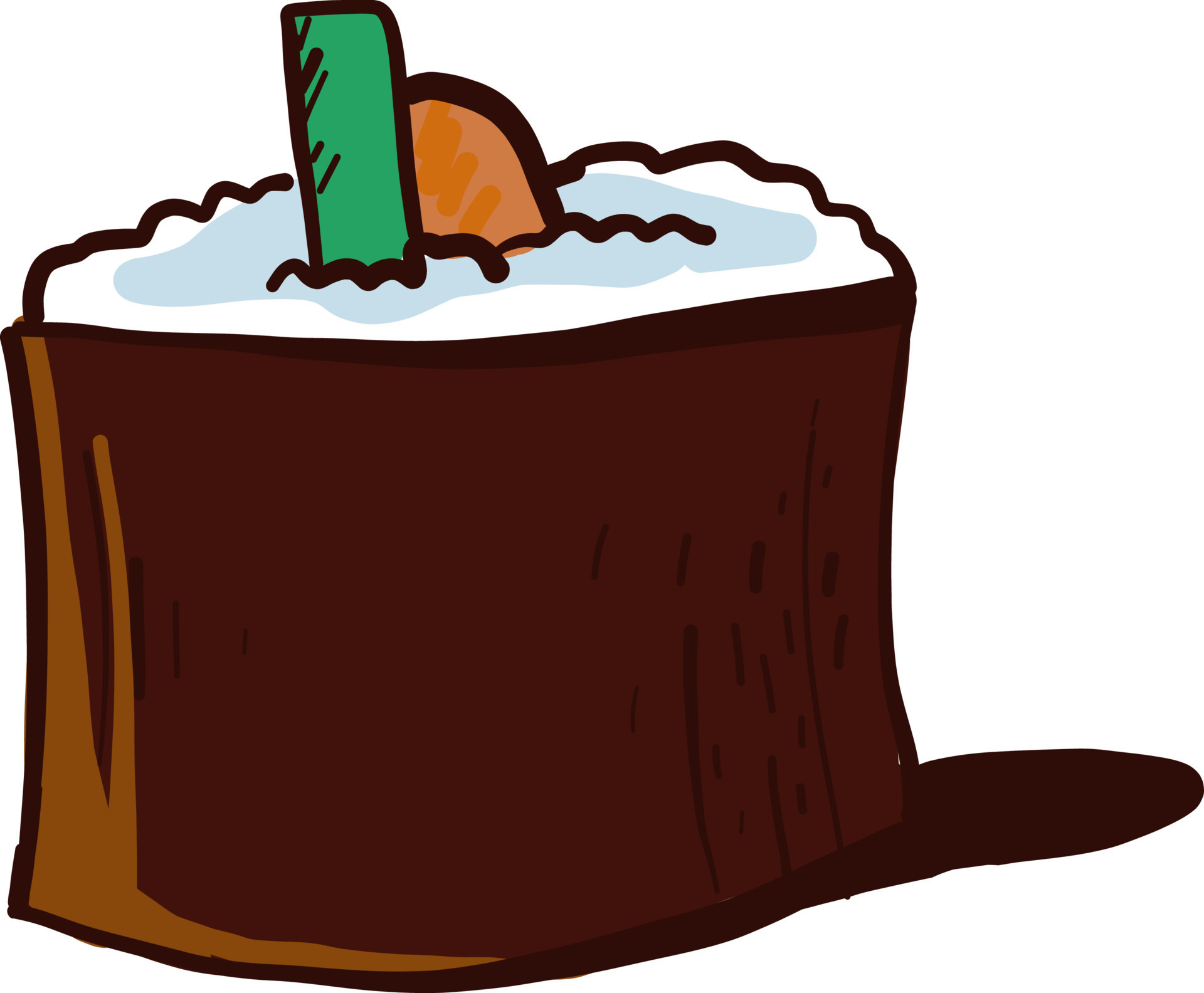 Sushi roll drawing, illustration, vector on white background 13778992