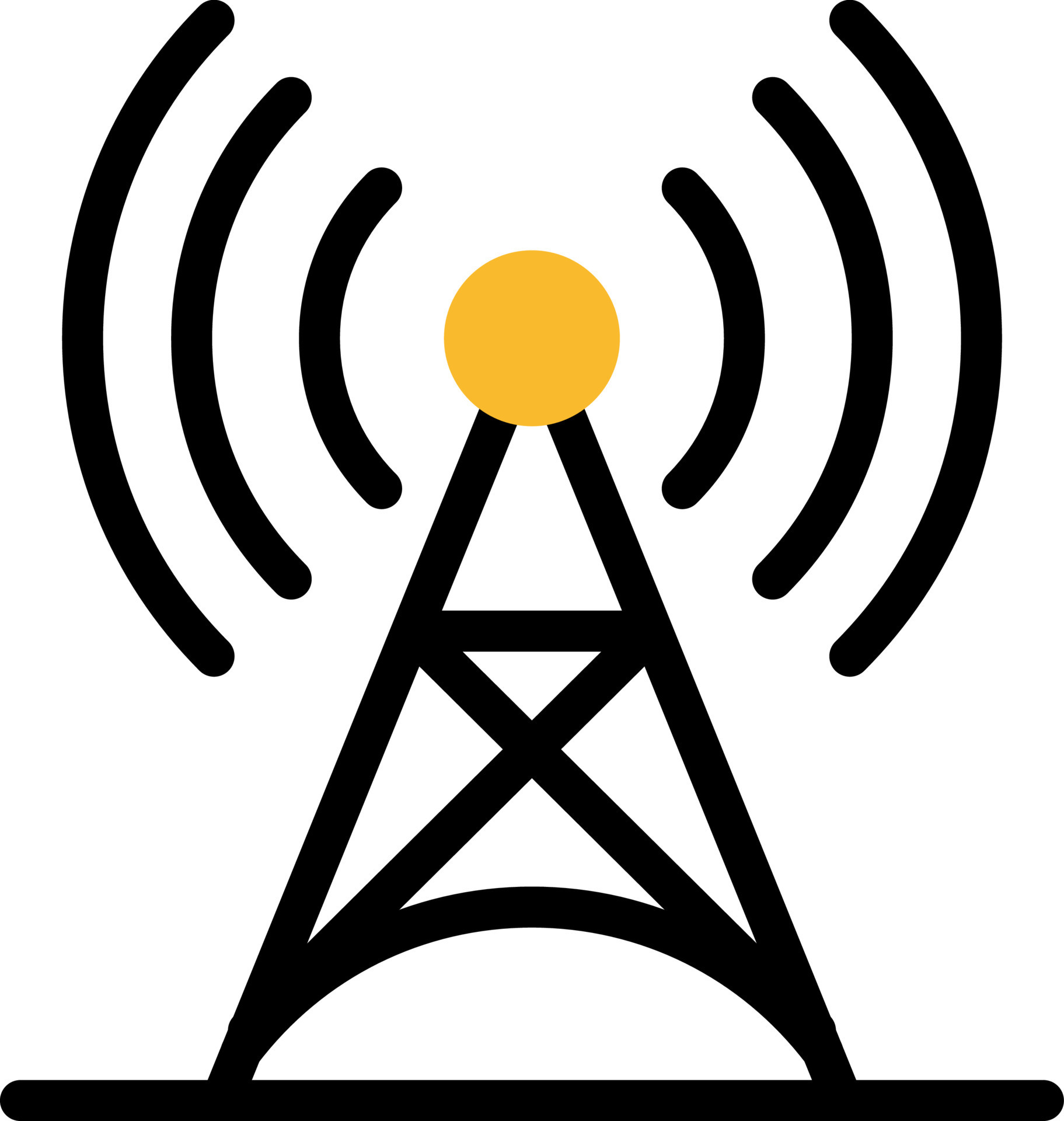 Broadcast antenna, illustration, vector on a white background. 13779079