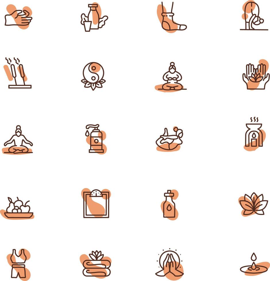 Spa day, illustration, vector on a white background.