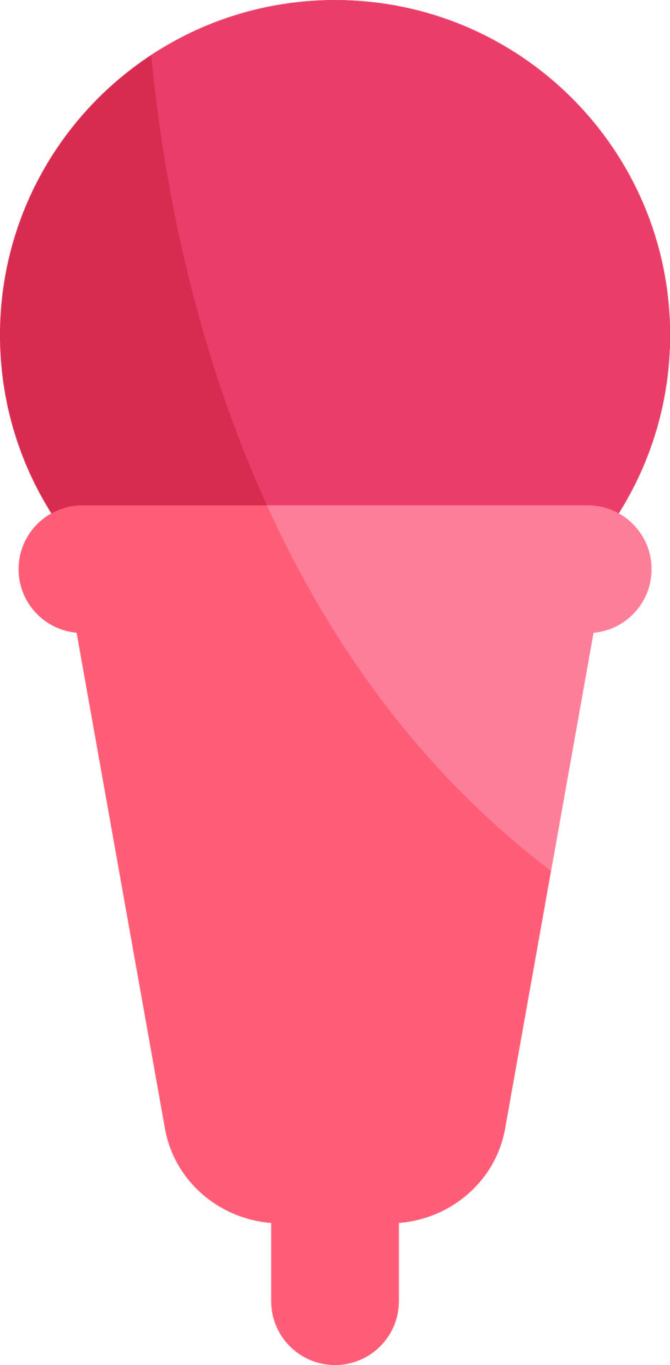 Pink microphone, illustration, vector, on a white background. 13779712