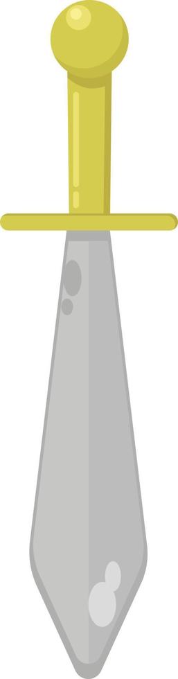 Small sword, illustration, vector on white background.