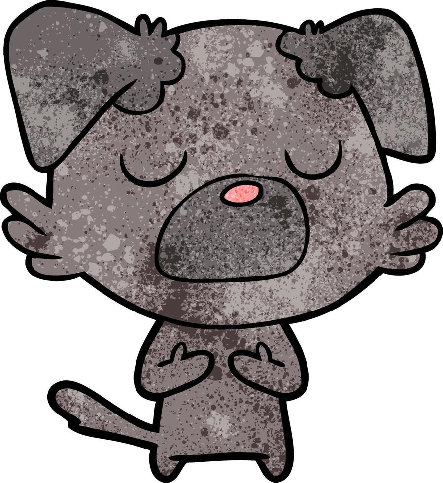 Retro grunge texture cartoon vector