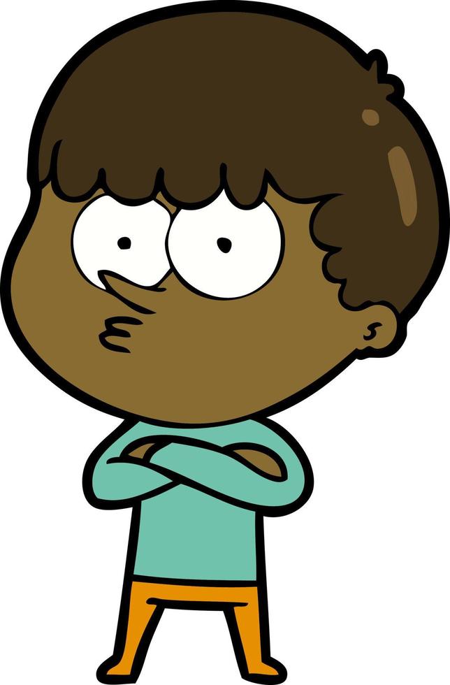 Cartoon whistling man vector