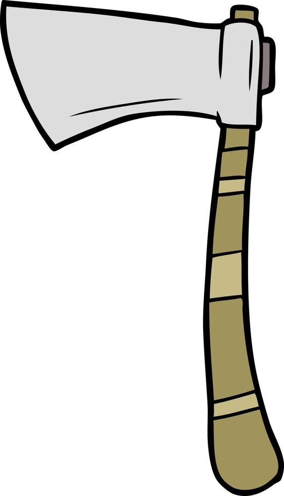 Cartoon cute axe vector