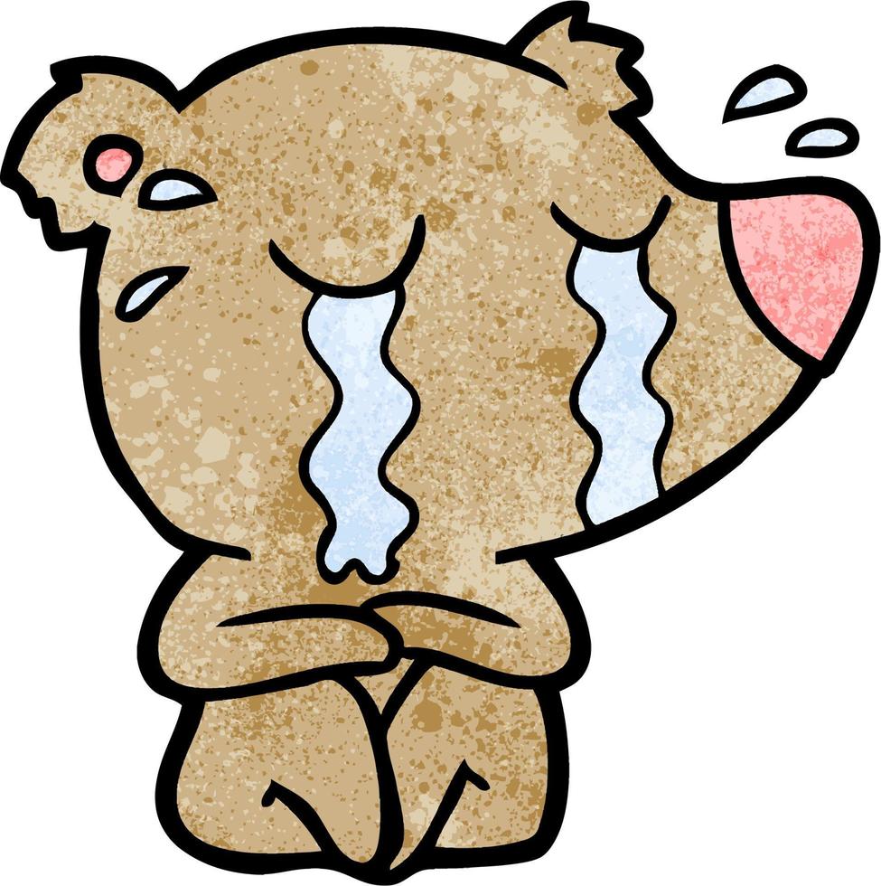 Vector bear character in cartoon style