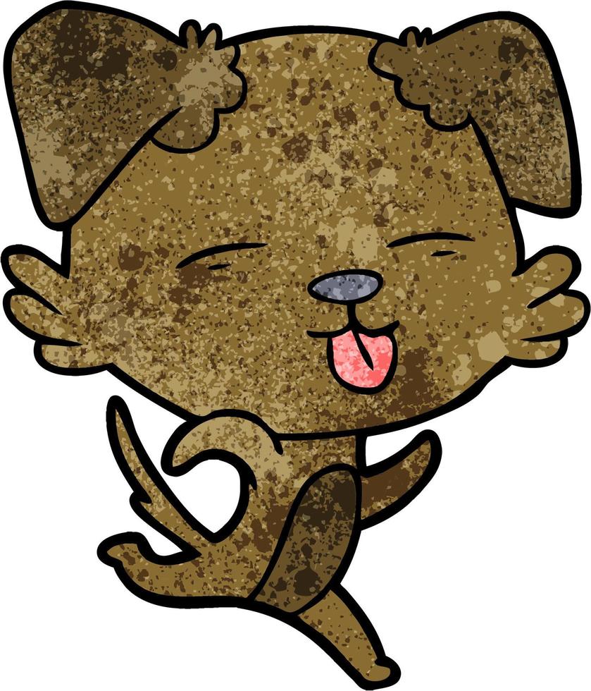 Vector dog character in cartoon style