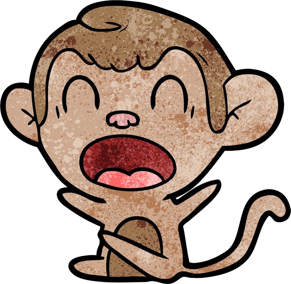 Vector monkey character in cartoon style