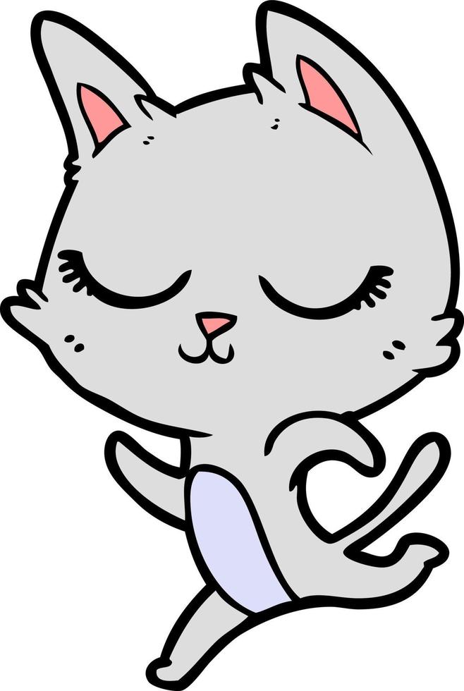 Vector cat character in cartoon style