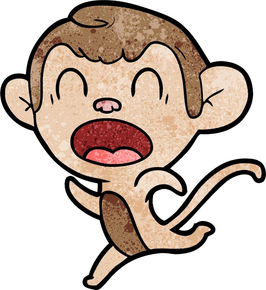 Vector monkey character in cartoon style