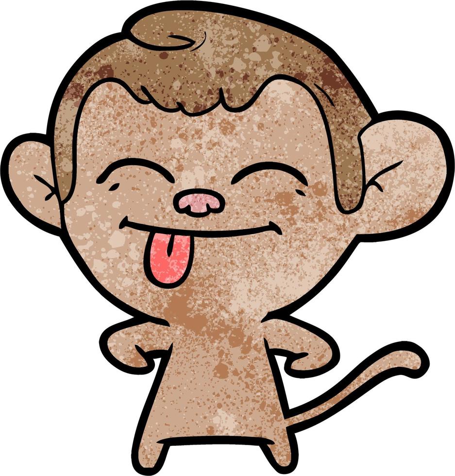 Vector monkey character in cartoon style