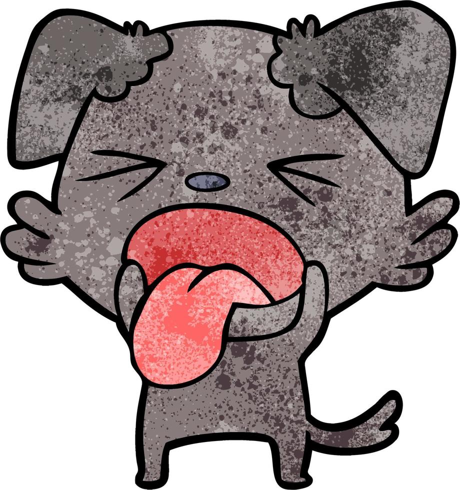 Vector dog character in cartoon style