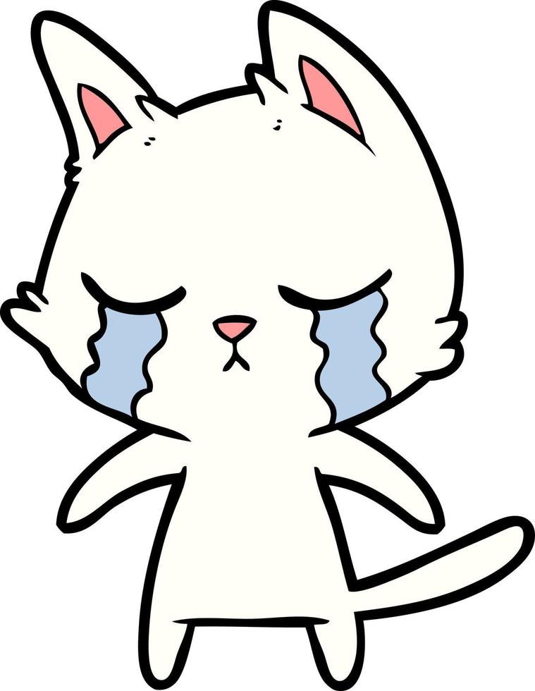 Vector cat character in cartoon style