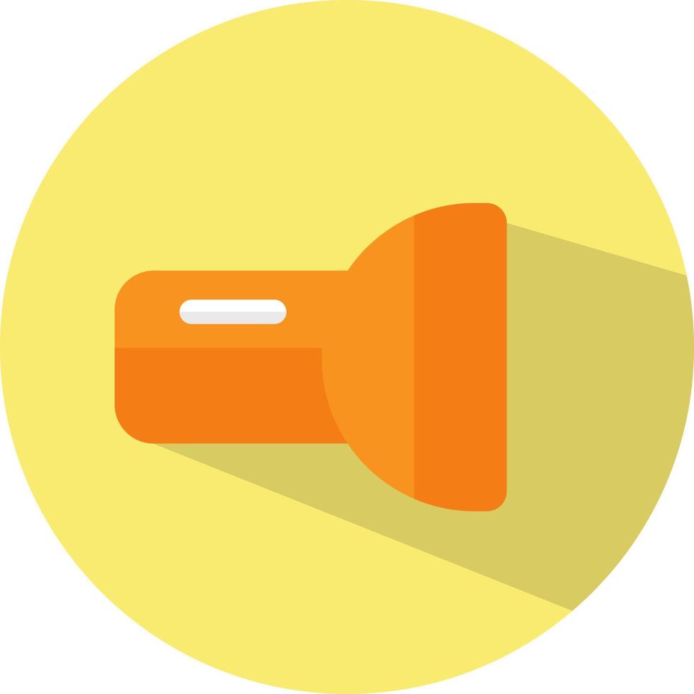 Mobile flaslight, illustration, vector, on a white background. vector