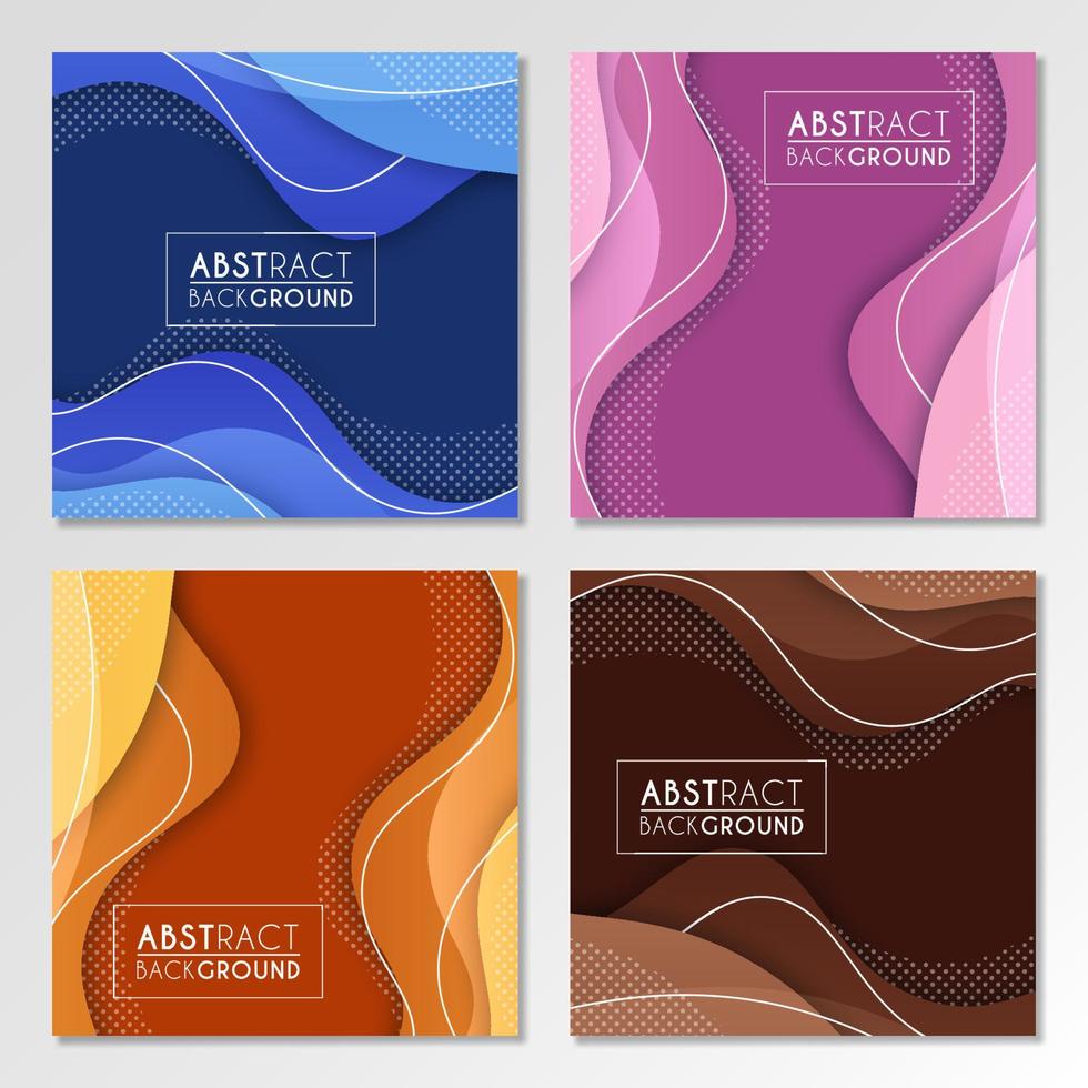 Colorful liquid and geometric background with fluid gradient shapes vector