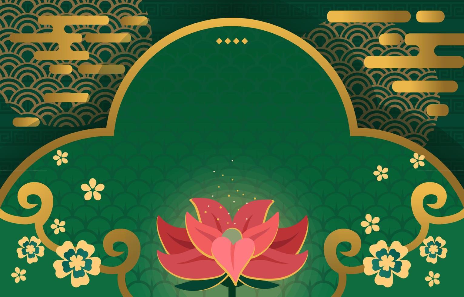 Jade Green Chinese New Year Background vector