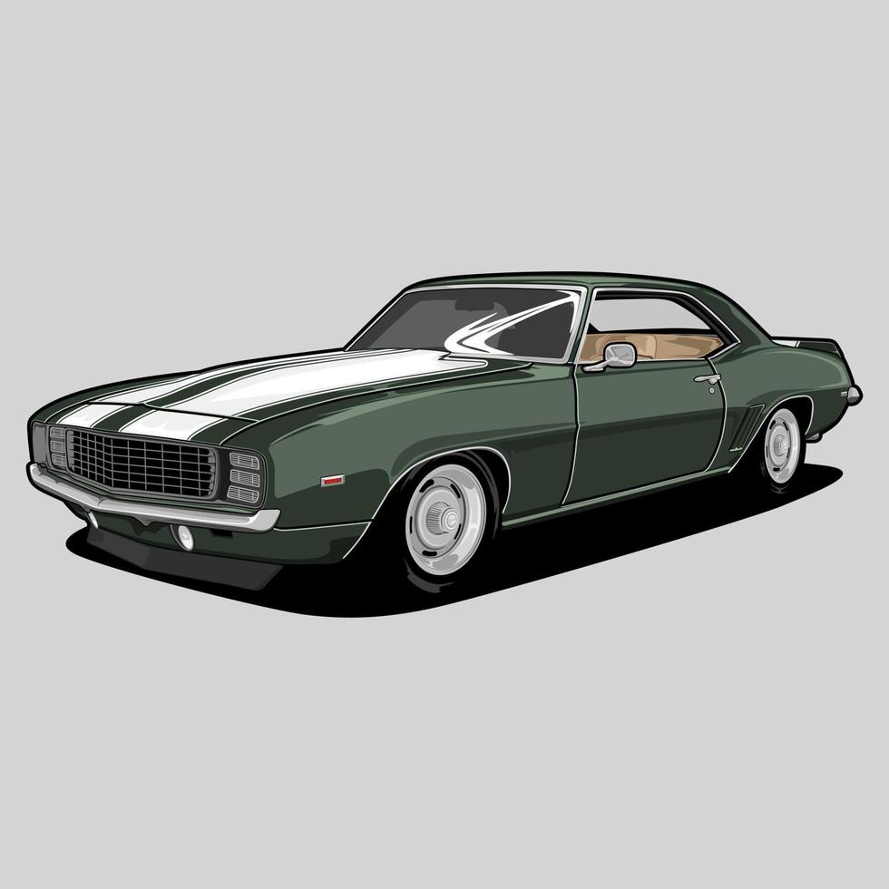 Perspective view car vector illustration for conceptual design