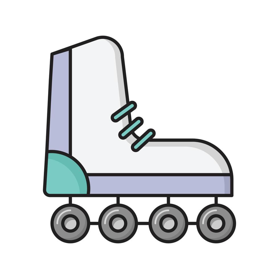 Ilustración de vector de zapato de patinaje sobre un fondo. Símbolos de calidad premium. Iconos vectoriales para concepto y diseño gráfico.