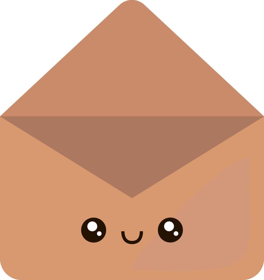 Cute envelope, illustration, vector on white background.