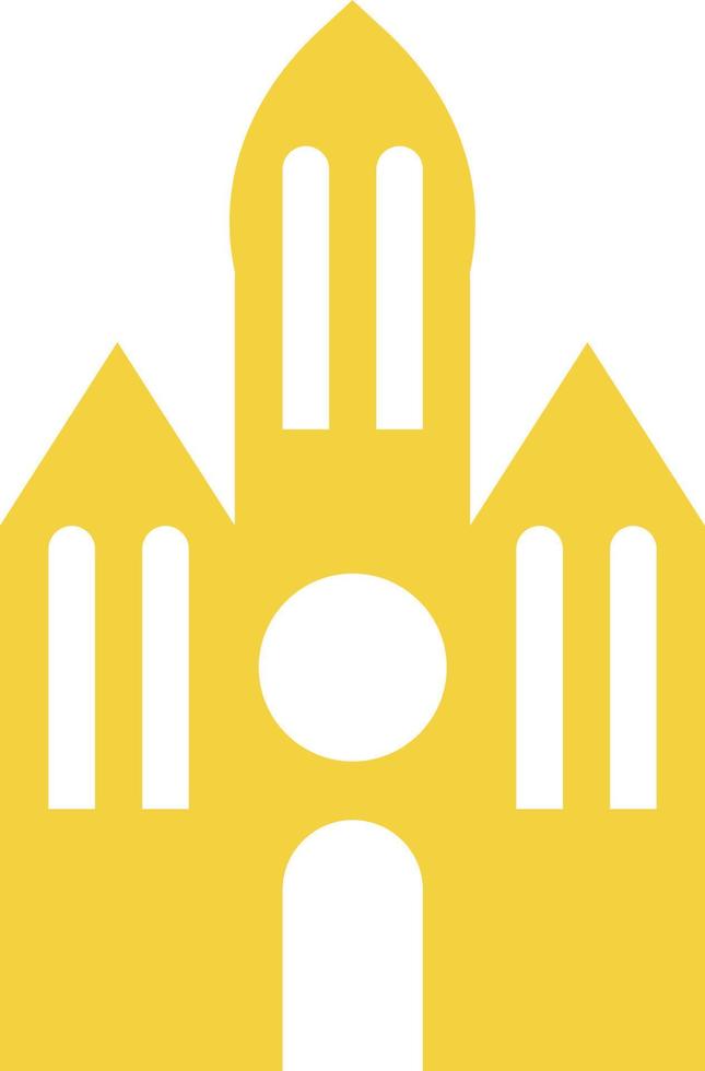 Church monument, illustration, vector, on a white background. vector