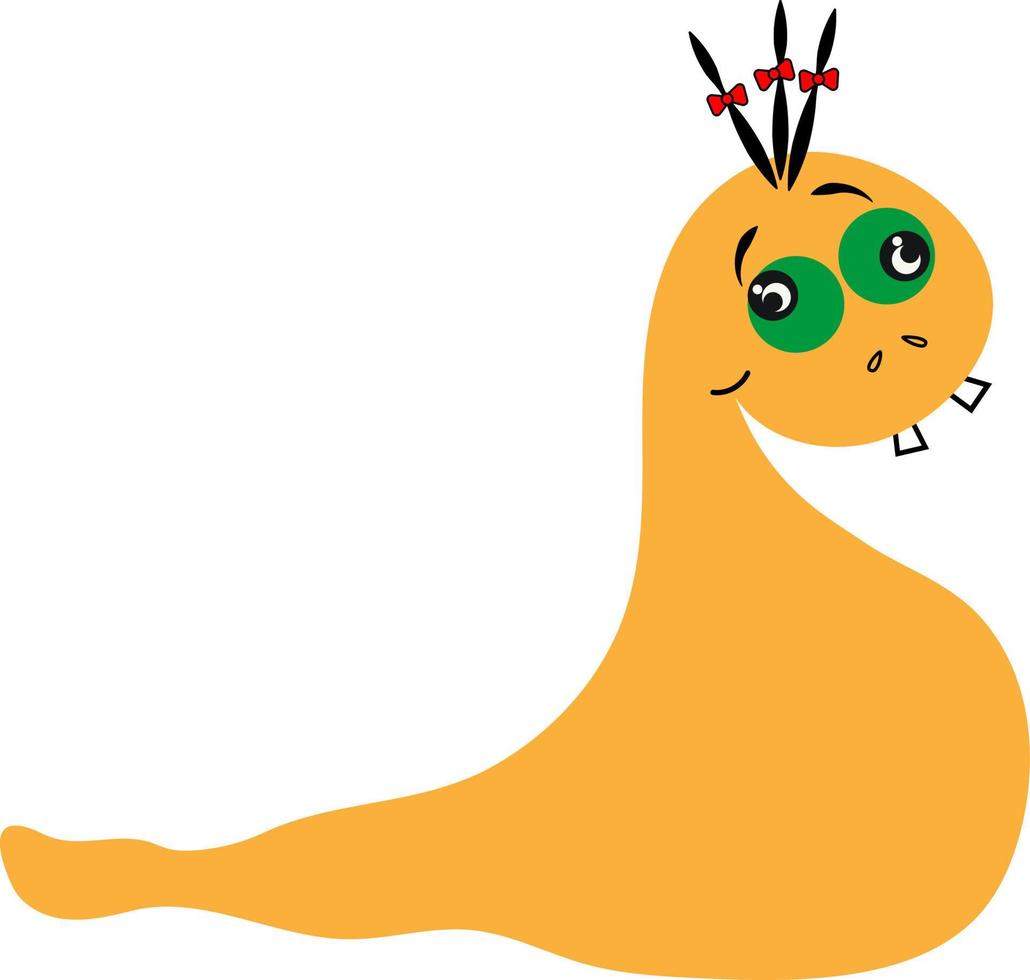 Crazy monster, illustration, vector, on a white background. vector