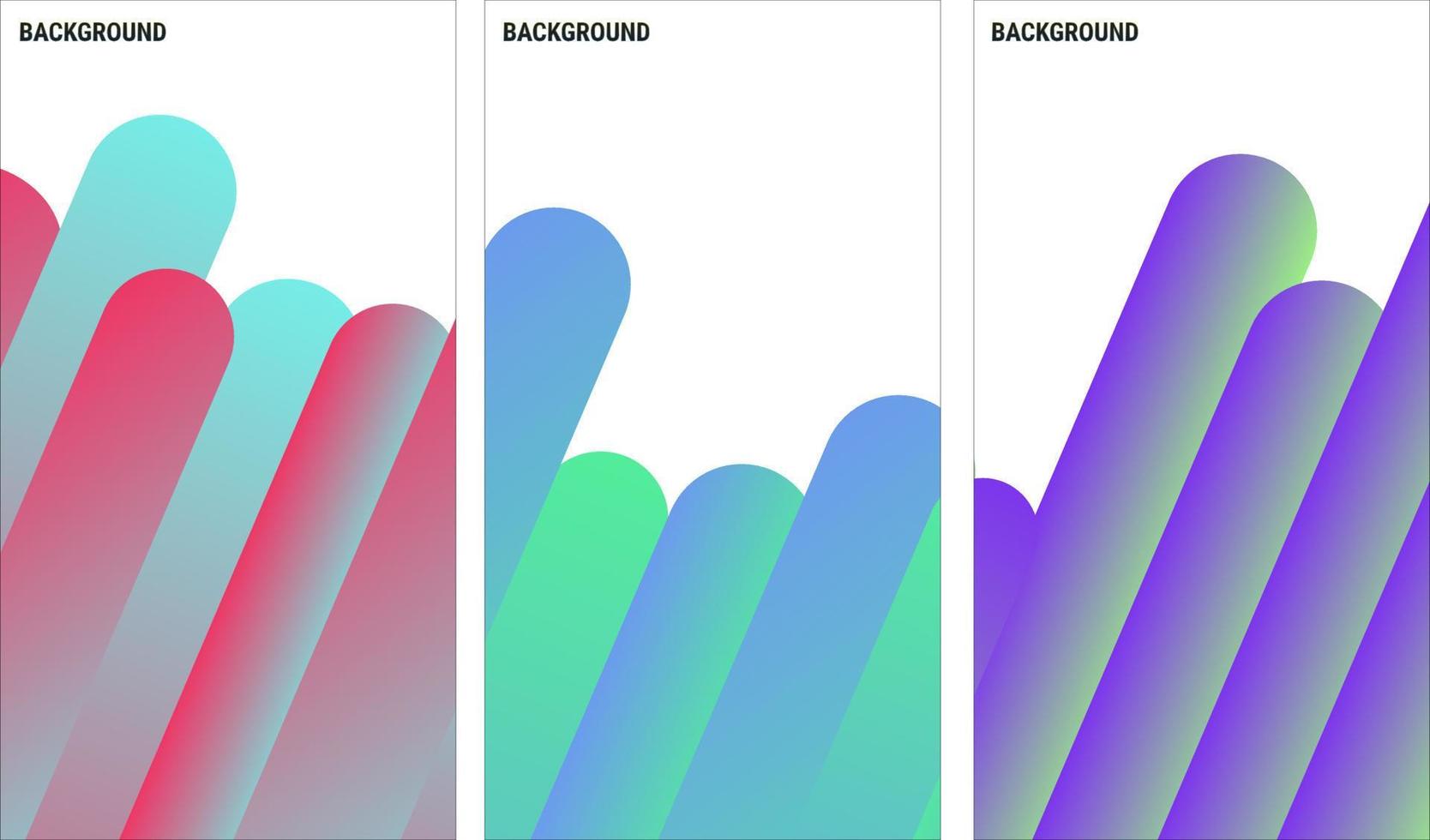 Modern abstract cover set. Cool gradient shape composition. Eps10 Vector. vector