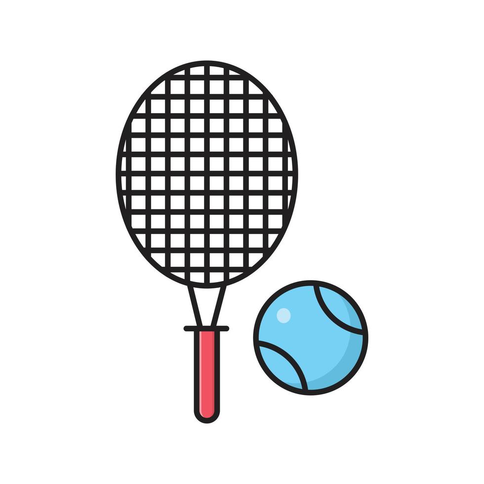 ilustración vectorial de tenis en un fondo. símbolos de calidad premium. iconos vectoriales para concepto y diseño gráfico. vector