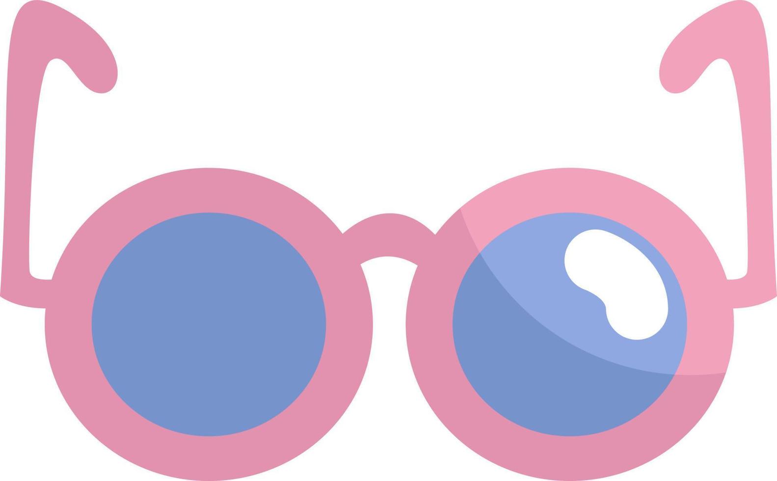 gafas médicas, ilustración, vector sobre fondo blanco.