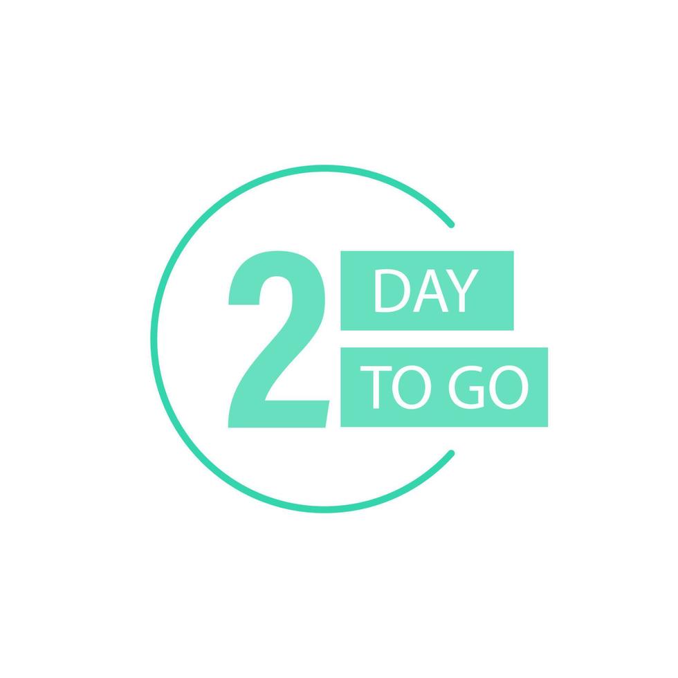 Days Left Badges and Stickers. Number of days left. Countdown left days banner. Count down vector banner template