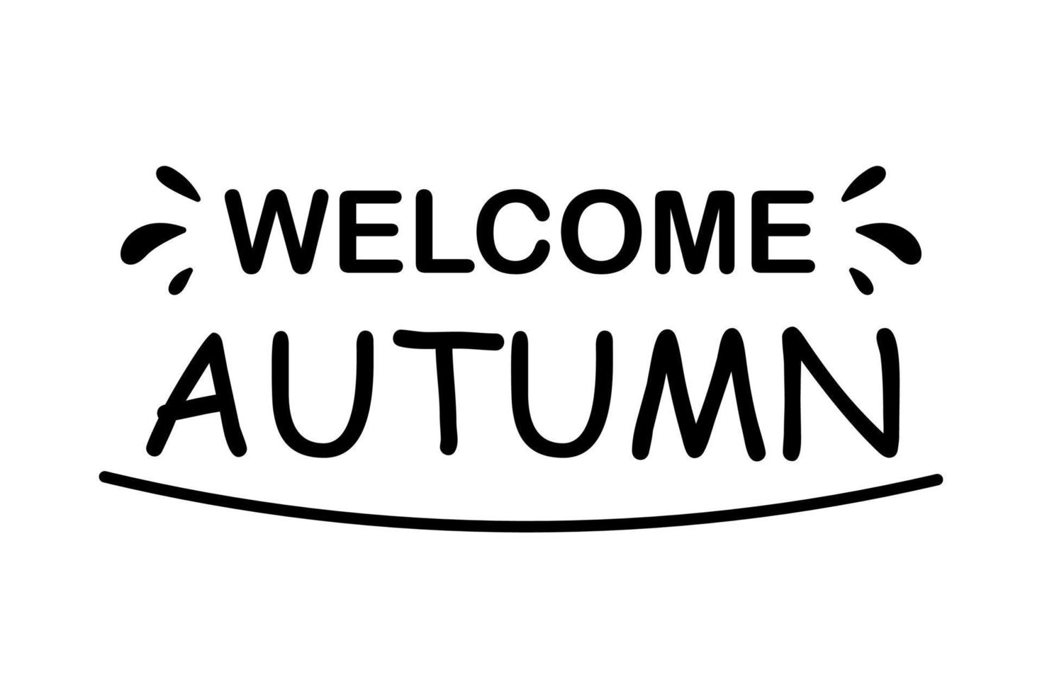 Welcome autumn. Good title for your business cards, banners vector