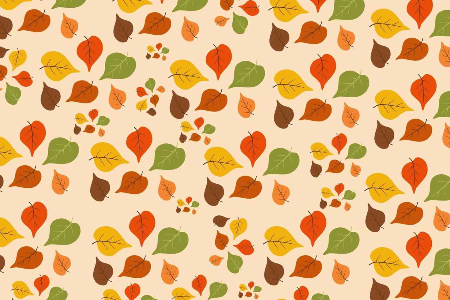 Autumn Leaves Pattern 13782939 Vector Art at Vecteezy