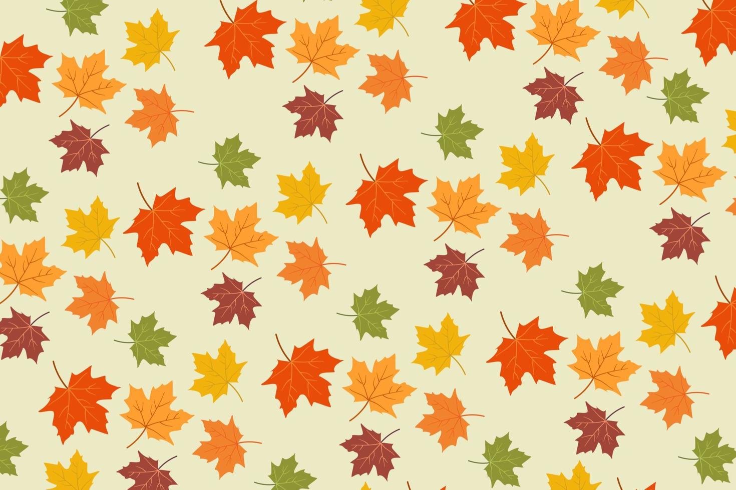 Autumn Leaves Pattern 13782941 Vector Art at Vecteezy