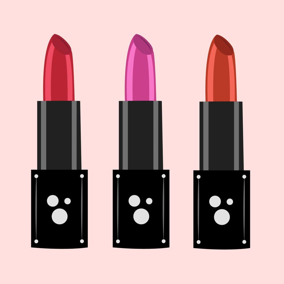 Lipsticks vector illustration for graphic design and decorative element