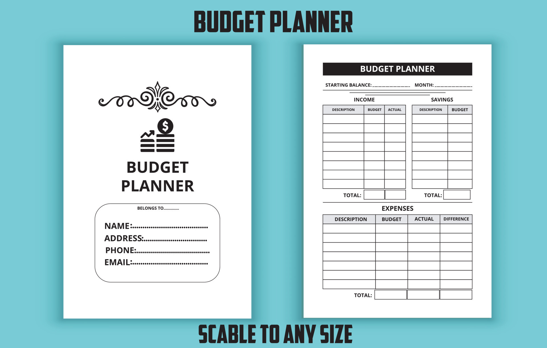 Budget planner editable template 13783011 Vector Art at Vecteezy Budget planner editable template 13783011 Vector Art at Vecteezy