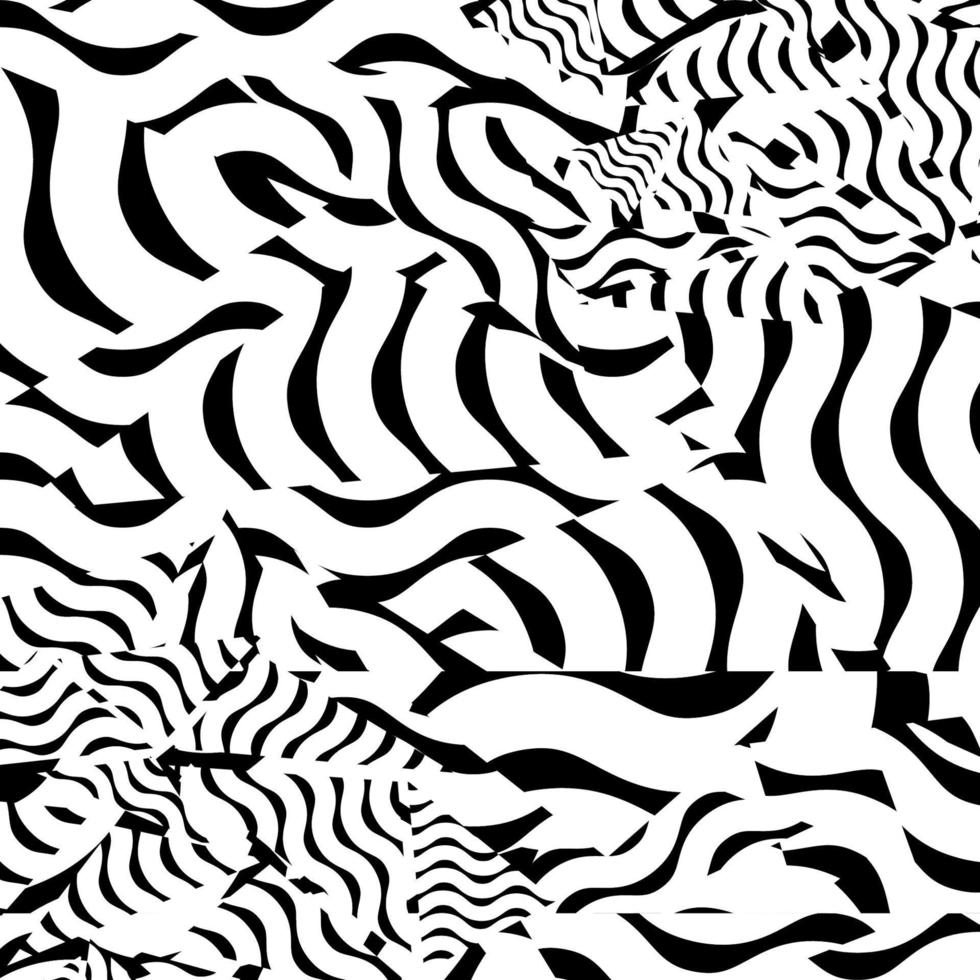 patrón blanco y negro, fondo de contraste geométrico abstracto. vector. vector