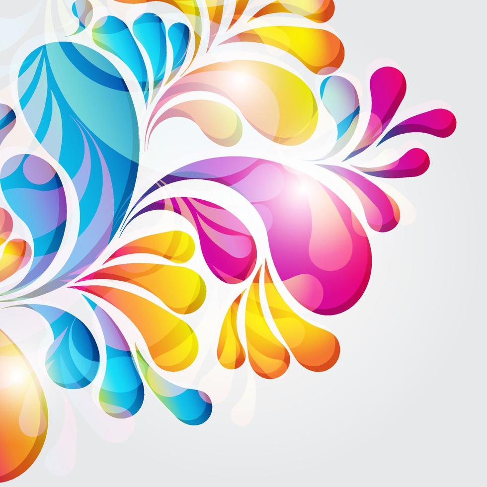 Abstract background composition with arch drops. vector