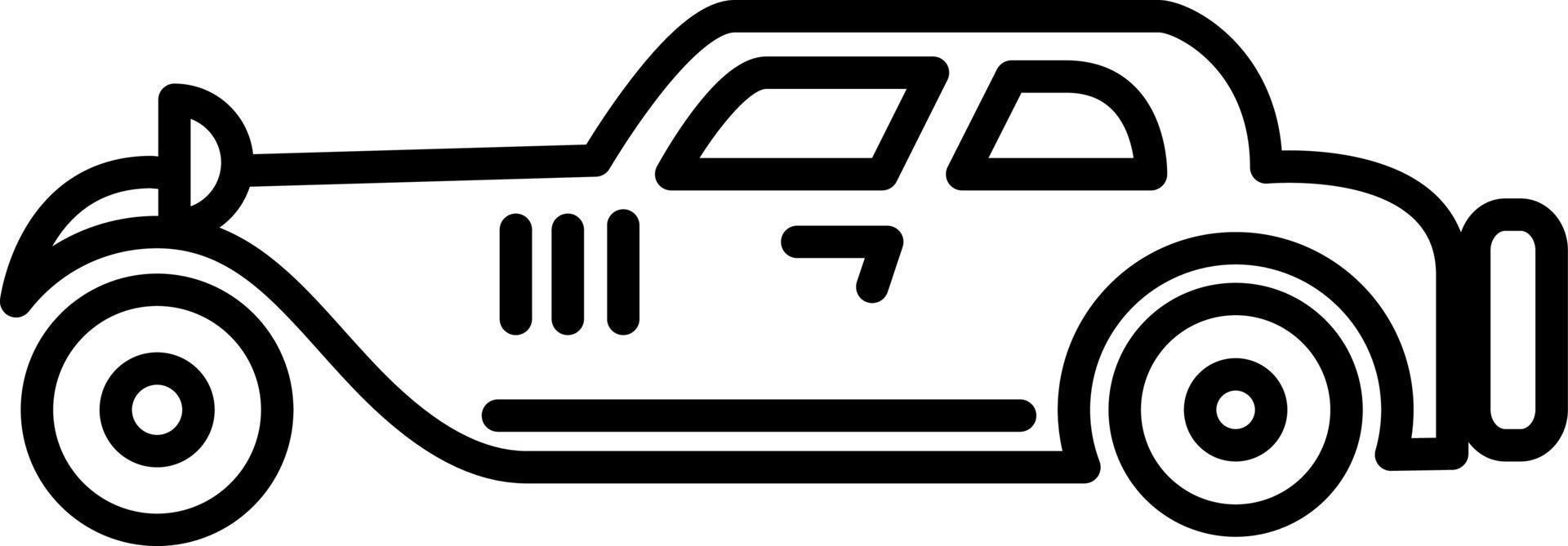 Passenger car black icon. vector