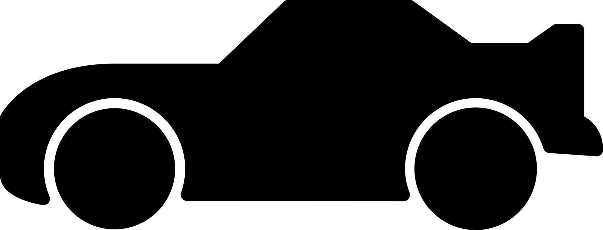 Passenger car black icon. vector