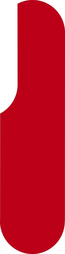 Line shape abstract red. vector