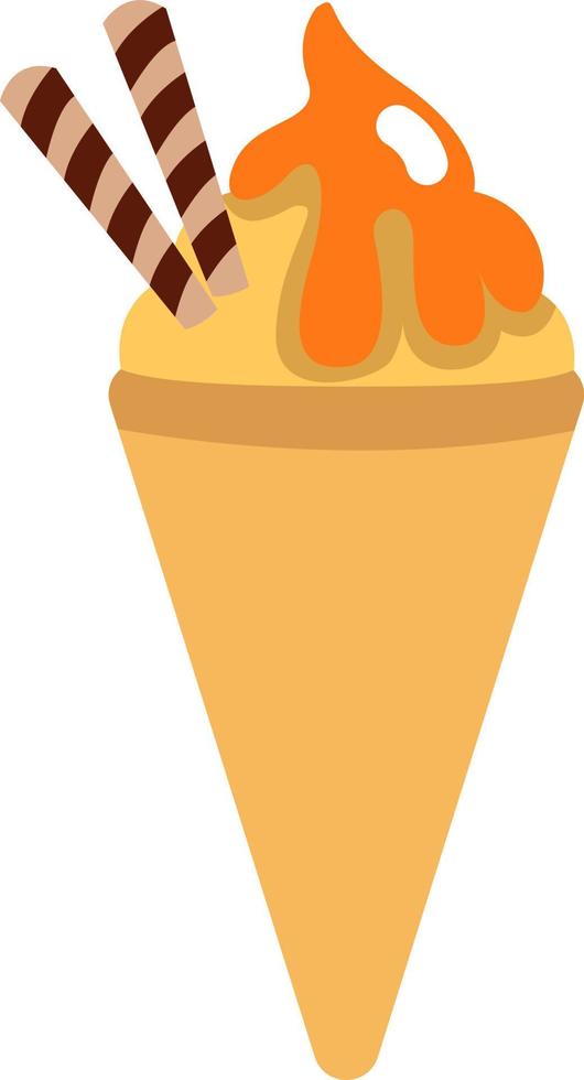 helado de limón, icono de ilustración, vector sobre fondo blanco