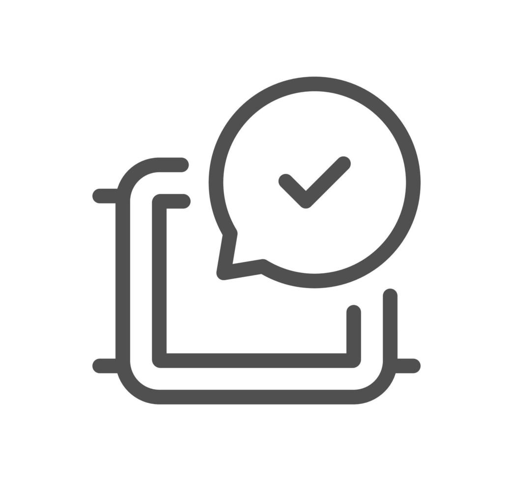 Smart watch and technology icon outline and linear vector. vector